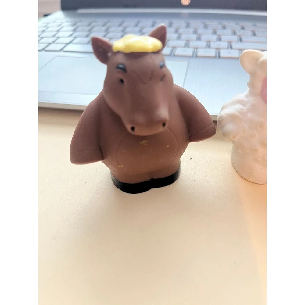 Fisher Price Little People Farm Animals, Horse Sheep Pig Figures Vintage Style